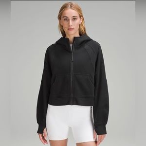 LULULEMON SCUBA OVERSIZED FULL ZIP HOODIE - BLACK - XS/S